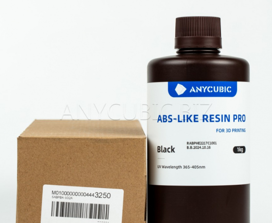 Фото 2 - Чорна Anycubic ABS-Подібна Смола ПРО фотополімерна смола 1кг | BLACK ABS-Like Resin Pro Anycubic 1kg