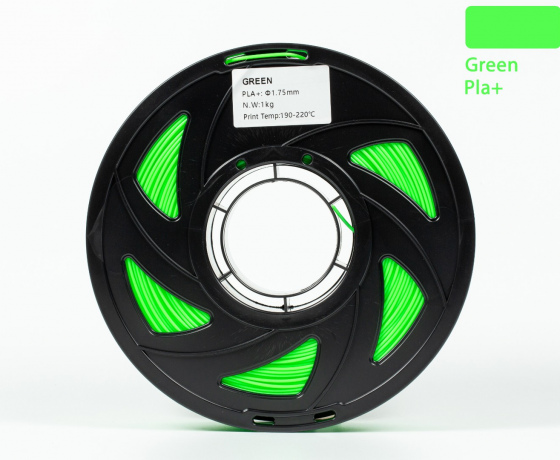 Фото 3 - Зелений PLA Plus (ПЛА плюс) пластик філамент для 3D принтера 1кг, 1.75мм, 330м Filament