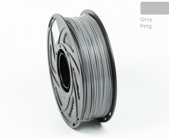 Фото 4 - PETG філамент (пластик) для 3D принтера Сірий 1кг, 1.75мм, 330м