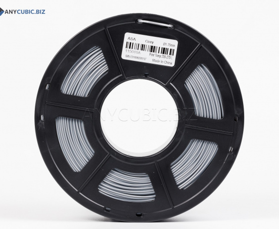 Фото 4 - ASA сірий Anycubic Ø1,75 мм Вага: 1 кг