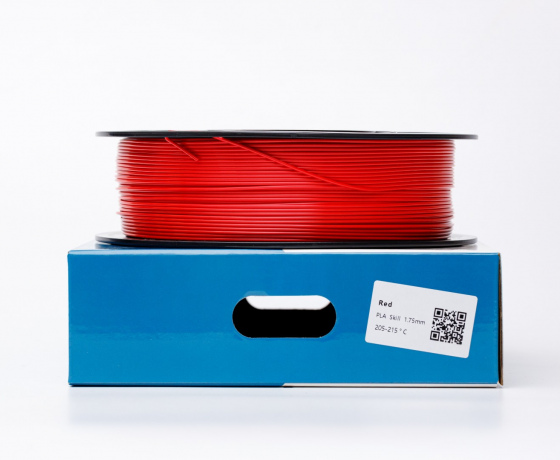 Фото 3 - Червоний Пла Пластик Шовковий \ PLA SILK Red 1кг | 1.75мм | 330м