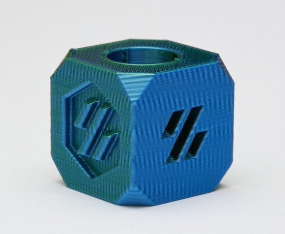 Фото 8 - Синій Зелений Пла Пластик Шовковий | PLA SILK Blue Green 1кг | 1.75мм | 330м