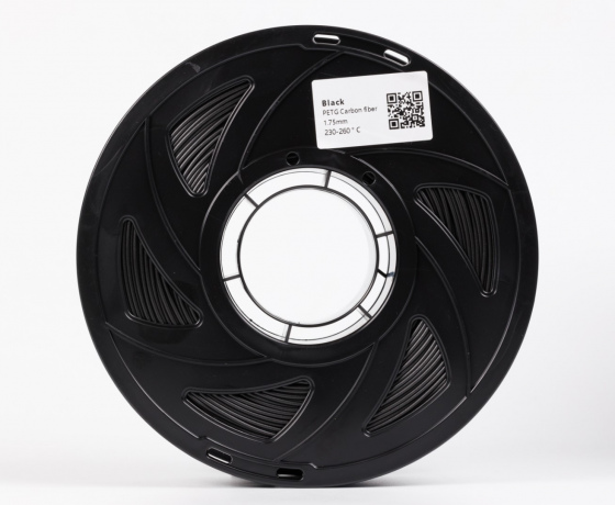 Фото 3 - PETG Карбонове волокно Чорне | PETG Carbon fiber Black PETG Карбон 1кг | 1.75мм | 330м